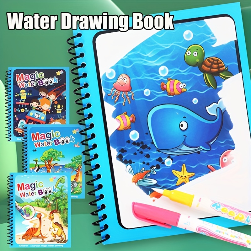 Reusable Water Magic Coloring Book - 마법의 책 물 그리기 몬테소리 장난감