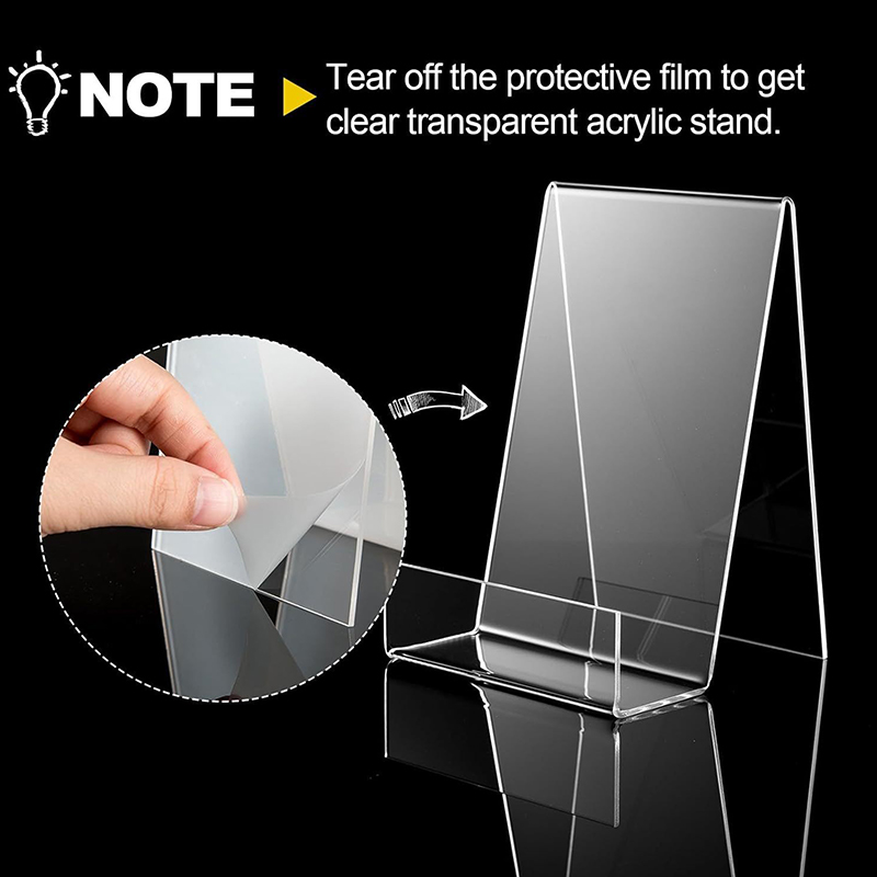 Clear Acrylic Book Stand Holder - 1개 아크릴 만화책 디스플레이 스탠드 투명