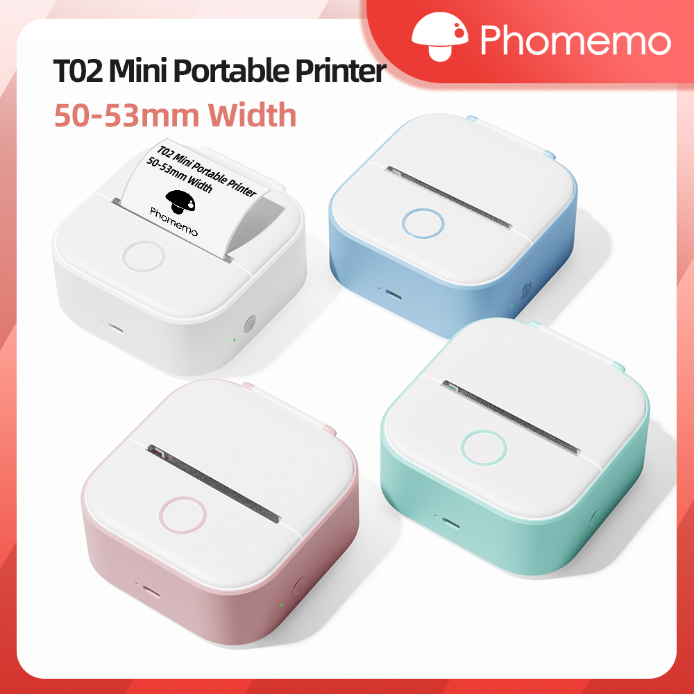 Phomemo T02 무선 포켓 열전사 프린터, 휴대용 - Mini Pocket Thermal Printer Paper Roll 리뷰 및 가격