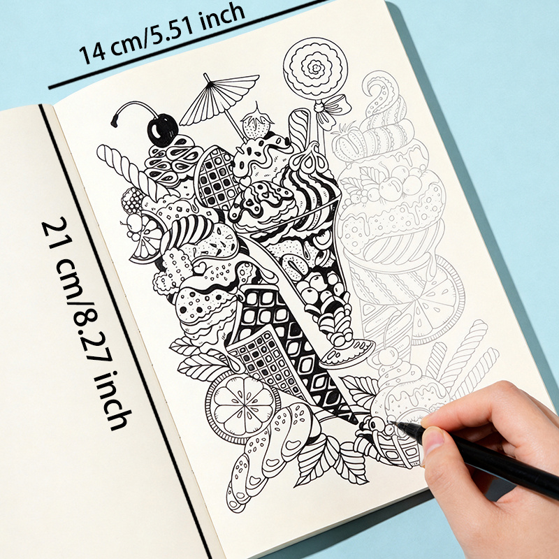 성인용 스트레스 해소 손그림 그래피티북, 우주/바다/디 - Adult Coloring Book Stress Relief 리뷰 및 가격