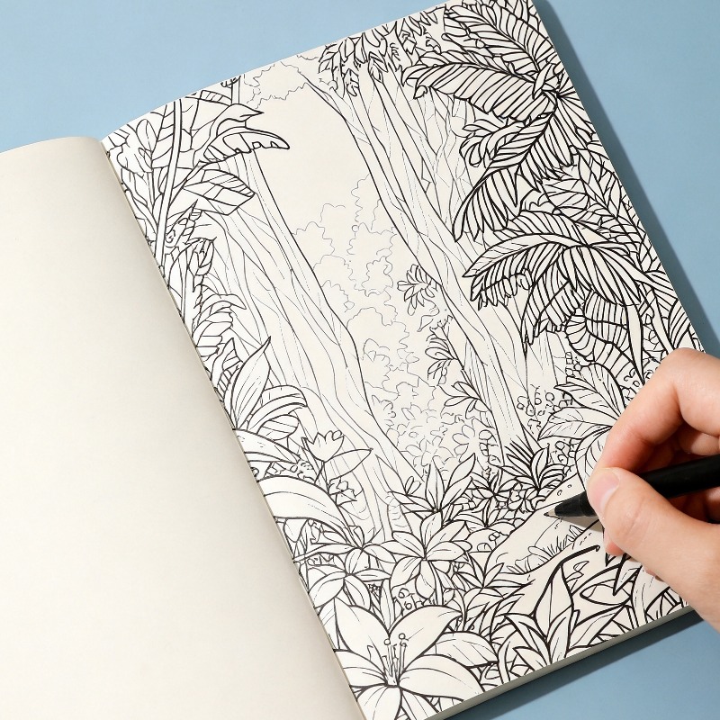 성인용 스트레스 해소 손그림 그래피티북, 우주/바다/디 - Adult Coloring Book Stress Relief 리뷰 및 가격
