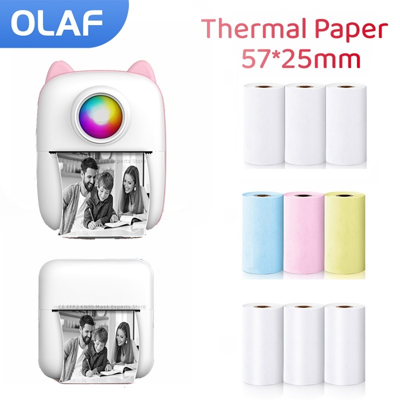 57MM 롤 감열지 자체 접착 인쇄 라벨 용지 스티커  - Mini Pocket Thermal Printer Paper Roll 리뷰 및 가격